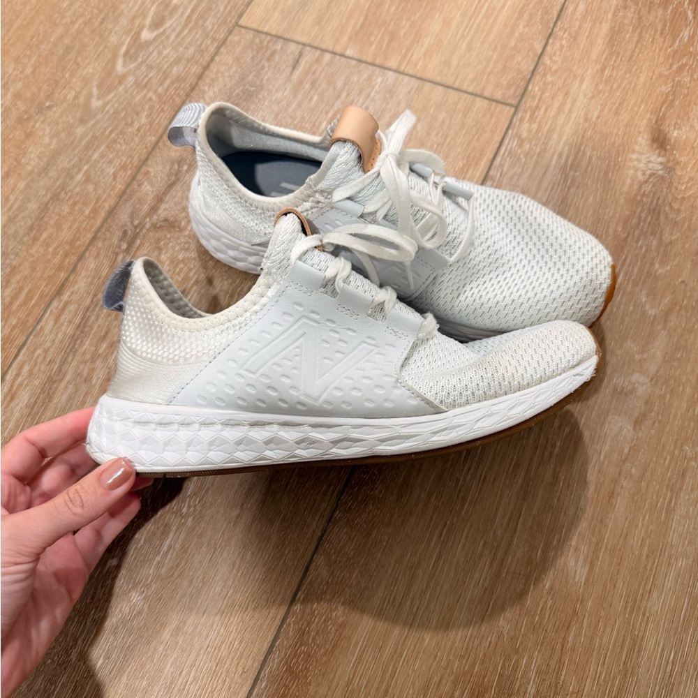 New Balance White Athletic Shoes